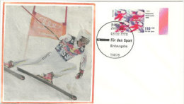 Jeux Olympiques De Nagano. Lettre "Für Den Sport" Premier Jour D'Allemagne - Invierno 1998: Nagano