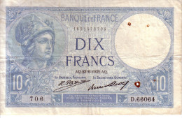 France - 11 Francs Minerve - Aq.23/6/1936 .aq - - 10 F 1916-1942 ''Minerve''