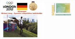 Spain 2014 - Olympic Summer Games London 2012 - GERMANY Gold Medals Special Prepaid Cover - Verano 2012: Londres