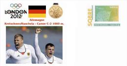 Spain 2014 - Olympic Summer Games London 2012 - GERMANY Gold Medals Special Prepaid Cover - Verano 2012: Londres
