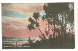 Postal De Sunset At Pasay Beach, Manila - Philippinen