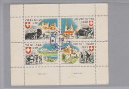 Schweiz Soldatenmarken 1939 Verpflegung Block Mit Nr.76,78,80,82 Ungebraucht - Vignetten