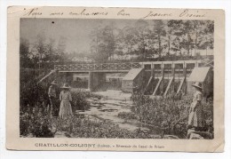 Cpa Pionnière 45 - Chatillon Coligny - Déversoir Du Canal De Briare - Chatillon Coligny