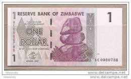 Zimbabwe - Banconota Non Circolata Da 1 Dollaro - 2007 - - Zimbabwe