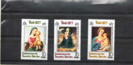 NOUVELLES-HEBRIDES : Tableaux De Sanzio Raphael -  David Gérard, Botoni Pampeo-Madones - Art - Peinture -Noël - Français - Unused Stamps