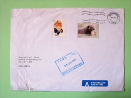 Norway 2013 Cover To Nicaragua - Bear Comics Woman - Lettres & Documents