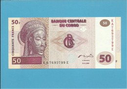 CONGO - 50 FRANCS -  04.01.2000 - P 91A - UNC. - Sign. 12 - Printer HdM-B.O.C. - DEMOCRATIC REPUBLIC - Democratische Republiek Congo & Zaire