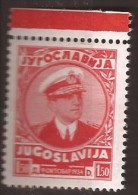 1935  315-19  JUGOSLAVIJA KOENIG ALEXANDAR ADMIRALSUNIFORM  MNH - Unused Stamps