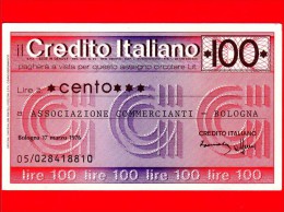 MINIASSEGNI - CREDITO ITALIANO  - FdS - CI100170376A - [10] Chèques