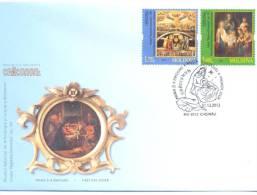 2012. Moldova, Christmas,Icons From National Museum,  FDC, Mint/** - Moldova