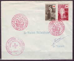 CROIX ROUGE  Jeune Paysan Et Gilles  Sur Lettre  1er Jour EPINAL Le 8 Dec 1956  Cachet LE VESINET PHILATELIQUE - Rode Kruis