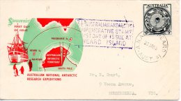 AUSTRALIE. N°214 De 1954 Sur Enveloppe 1er Jour (FDC) De 1955. Expéditions Scientifiques Au Pôle-Sud. - Research Programs