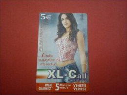 Xl-Call 5 Euro  Miss Italia 2001 Used Rare - Cartes GSM, Recharges & Prépayées
