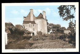 Cpa Du  49 Fontaine Milon ..  Chateau Du Chatelet  Côté Ouest  ....  Seiches Sur Loir  , Angers  FEV6 - Seiches Sur Le Loir