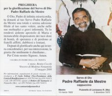 Santino Depliant SERVO DI DIO PADRE RAFFAELE DA MESTRE (Cappuccino) - PERFETTO G13 - Religión & Esoterismo
