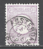 Nederland Netherlands Pays Bas Niederlande Holanda 33 CANCEL AMSTERDAM Kleinrond ; Cijfer Cifre, Cifra 1876 - Usati