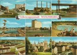 AK Wolfsburg Volkswagenstadt VW-Werk Freibad Farbkarte 1972 #1871 - Wolfsburg