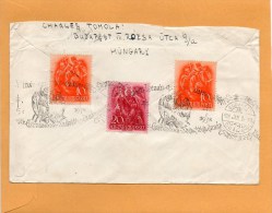 Hungary 1938 Cover Mailed To USA - Briefe U. Dokumente