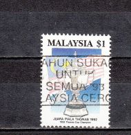 Malaysia YT 486 Obl : Badminton - 1992 - Badminton