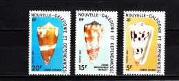 Nouvelle-Calédonie YT 481/3 ** : Coquillages - 1984 - Unused Stamps