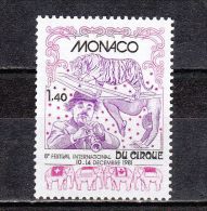 Monaco YT 1298 ** : Cirque , Clown - 1981 - Cirque