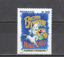 Monaco YT 1596 ** : Cirque - 1987 - Zirkus