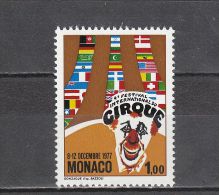 Monaco YT 1120 ** : Cirque - 1977 - Cirque
