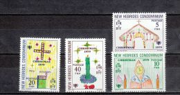 Nouvelles-Hébrides YT 567/70 ** : Nöel - 1979 - Nuevos