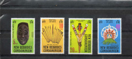 NOUVELLES-HEBRIDES : Festival Des Arts (tradition) : Masques, Marionnette Rituelle, Coiffure Netqatmalow- Anglais - Unused Stamps
