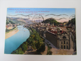 AK 1923 Salzburg Von Der Humboldt-Terasse Gelaufen! Photochromkarte No 3783 C. Jurisch. Stieglkeller - Salzburg Stadt