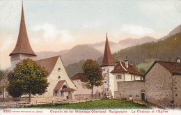 SUISSE,SCHWEIZ,SVIZZERA,S WITZERLAND,HELVETIA,SWISS ,VAUD,ROUGEMONT EN 1930,RIVIERA PAYS D´ENHAUT,église Moines De Cluny - Rougemont