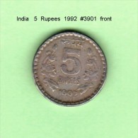 INDIA    5  RUPEES  1992   (KM # 154) - Inde