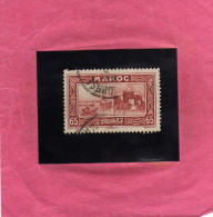 MAROC FRANCAISE MAROCCO FRANCESE FRENC MOROCCO 1933 1934 RABAT Kasbah Oudayas 65 CENT. OBLITERE USED USATO - Usati