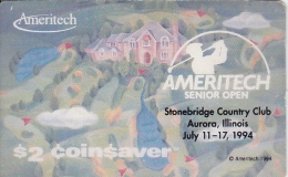 United States, AMT-S41W, Ameritech, 1994 Senior Open Golf, 2 Scans. - Autres & Non Classés