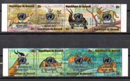 30° Nations Unies, Animaux  Surchargés, PA 392 / 399**, Cote 45 €, - Nuovi