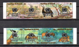 30° Nations Unies, Animaux  Surchargés, PA 392 / 399**, Cote 45 €, - Nuovi