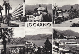 SUISSE,HELVETIA,SWISS,SWI TZERLAND,SVIZZERA,SCHWEIZ ,LOCARNO EN 1962,TESSIN,6 Vues - Locarno