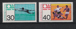 1974 BRD Bund Germany Mi# 811-12 ** MNH Fußball Football Soccer Sport WM FIFA Deutschland-74 - 1974 – Germania Ovest
