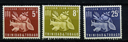 Trinité ** N° 197 à 199 - Campagne Contre La Faim - Trinité & Tobago (1962-...)