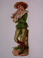 "" JOLI   DECOUPI  GAUFRE  //  ENFANT  JOUANT  DU PIPEAU    ""7,5  Cm - Enfants