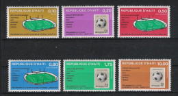 1974 Haiti Mi# 1243-48 ** MNH Fußball Football Soccer Sport WM FIFA Deutschland-74 - 1974 – Germania Ovest