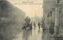 Paris- Ref A 06 - Crue De La Seine - Rue Du Chevaleret - Construction D'une Passerelle   -  Carte Bon état - - Arrondissement: 13