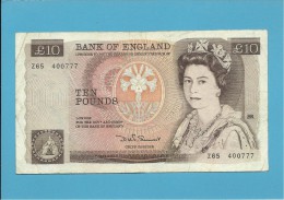 GREAT BRITAIN - 10 POUNDS - ND ( 1980-84 ) - P 379 B - Sign. D. H. F. Somerset - BANK OF ENGLAND - 10 Pounds