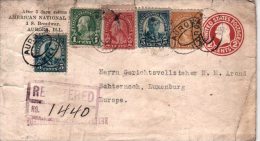 Etats Unis Entier Postal  Aurora Luxembourg 1925 - 1921-40