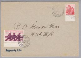 Schweiz Soldatenmarken 1939 Brief Mit Sappeur KP.II/24 - Cartas & Documentos