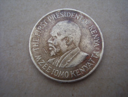 KENYA 1969 TEN CENTS   KENYATTA Nickel-Brass  USED COIN In GOOD CONDITION. - Kenya