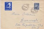 TRUCK, POSTAL COAT OF ARMS, HORNET, STAMP ON COVER, 1968, ROMANIA - Briefe U. Dokumente