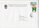 PLANE, PHONE COMPANY ADVERTISING, STAMPS ON COVER, 1998, ROMANIA - Brieven En Documenten