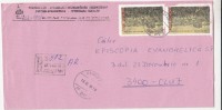 TRADITIONAL COSTUME, BRASOV AREA, HORSEMAN, 1848 REVOLUTION ANNIVERSARY, STAMPS ON REGISTERED COVER, 1999, ROMANIA - Lettres & Documents