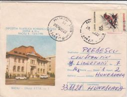 BIRD, CROSSBILL, BACAU POSTAL OFFICE, STAMPS ON COVER, 2003, ROMANIA - Briefe U. Dokumente